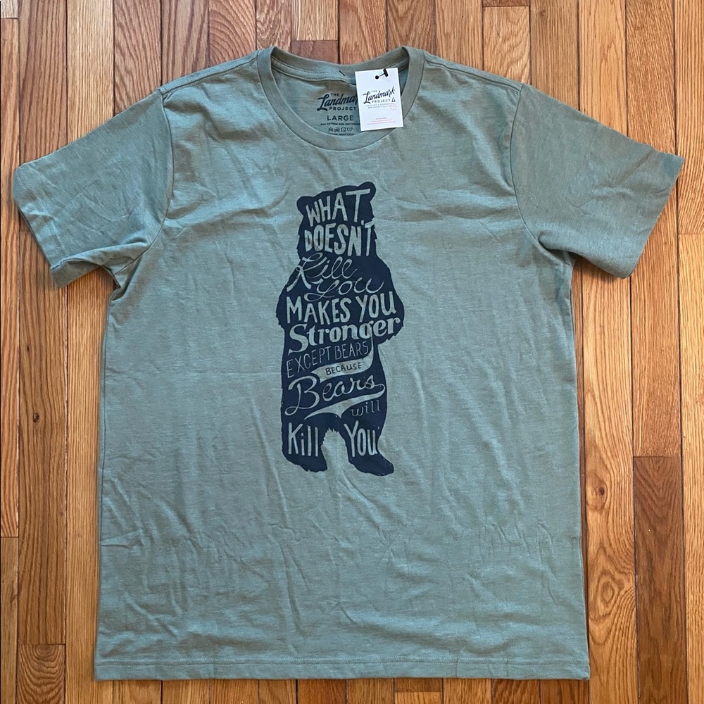 NWT The Landmark Project BEAR TSHIRT size L (National Parks)